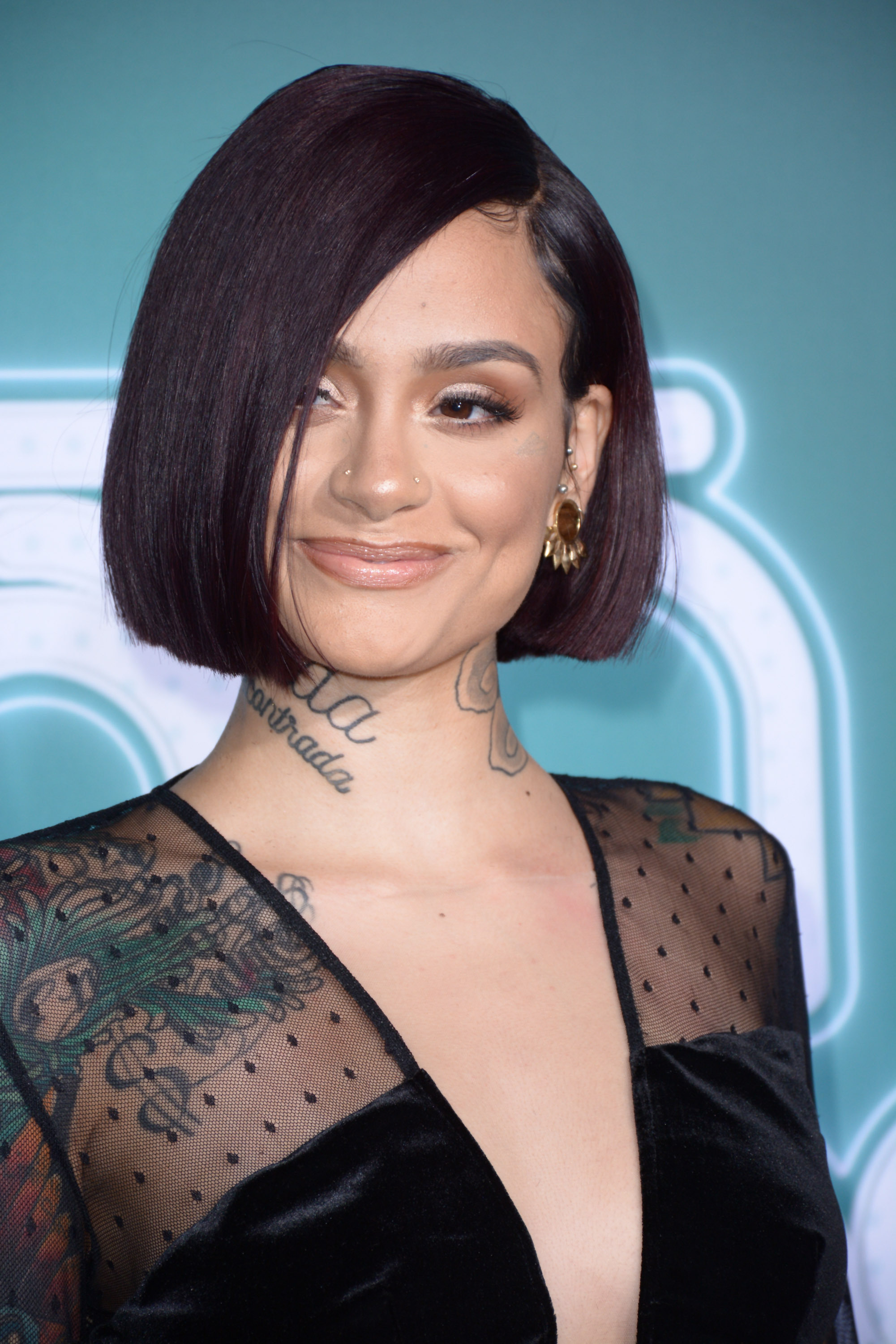 Kehlani Shows Off Her Curves In See Through Gown 