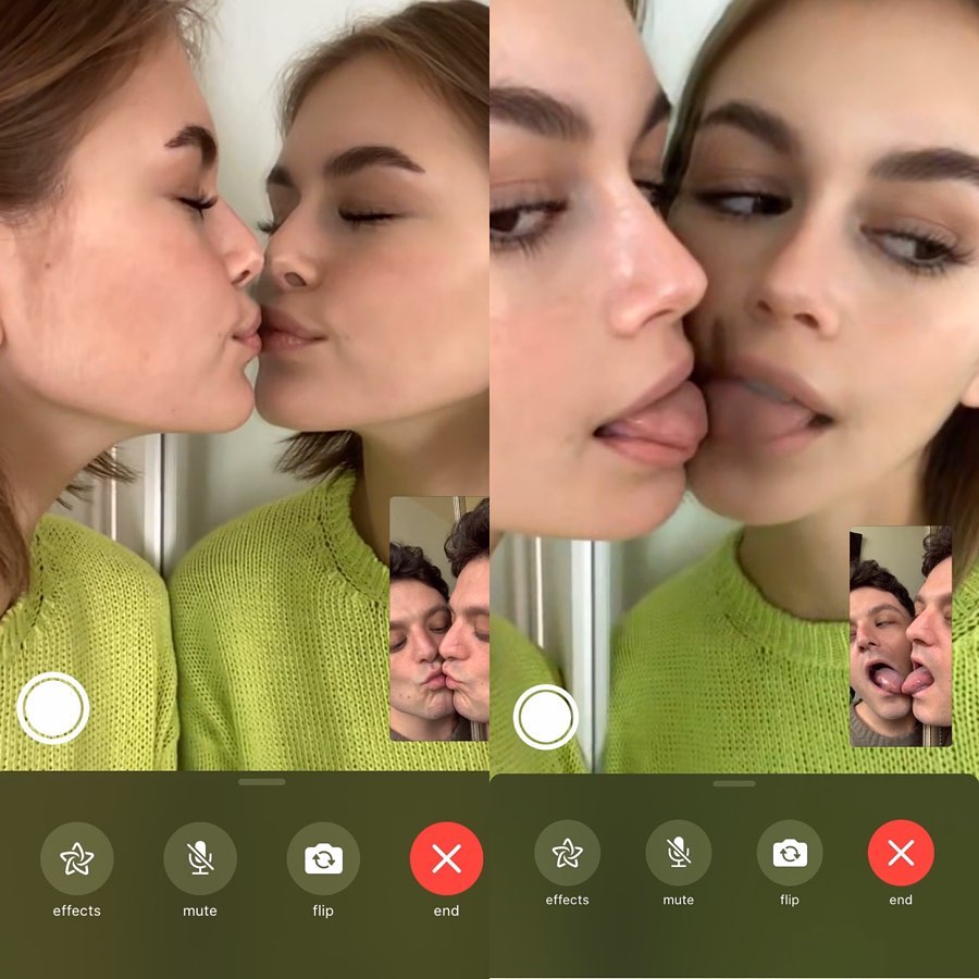 Kaia Gerber Makes Out with Herself!