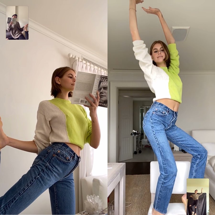 Photos n°2 : Kaia Gerber Makes Out with Herself!
