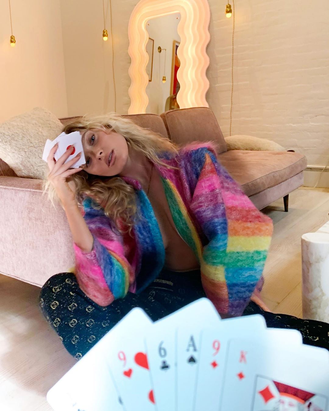 Is Elsa Hosk Playing Strip Poker!? - Photo 4