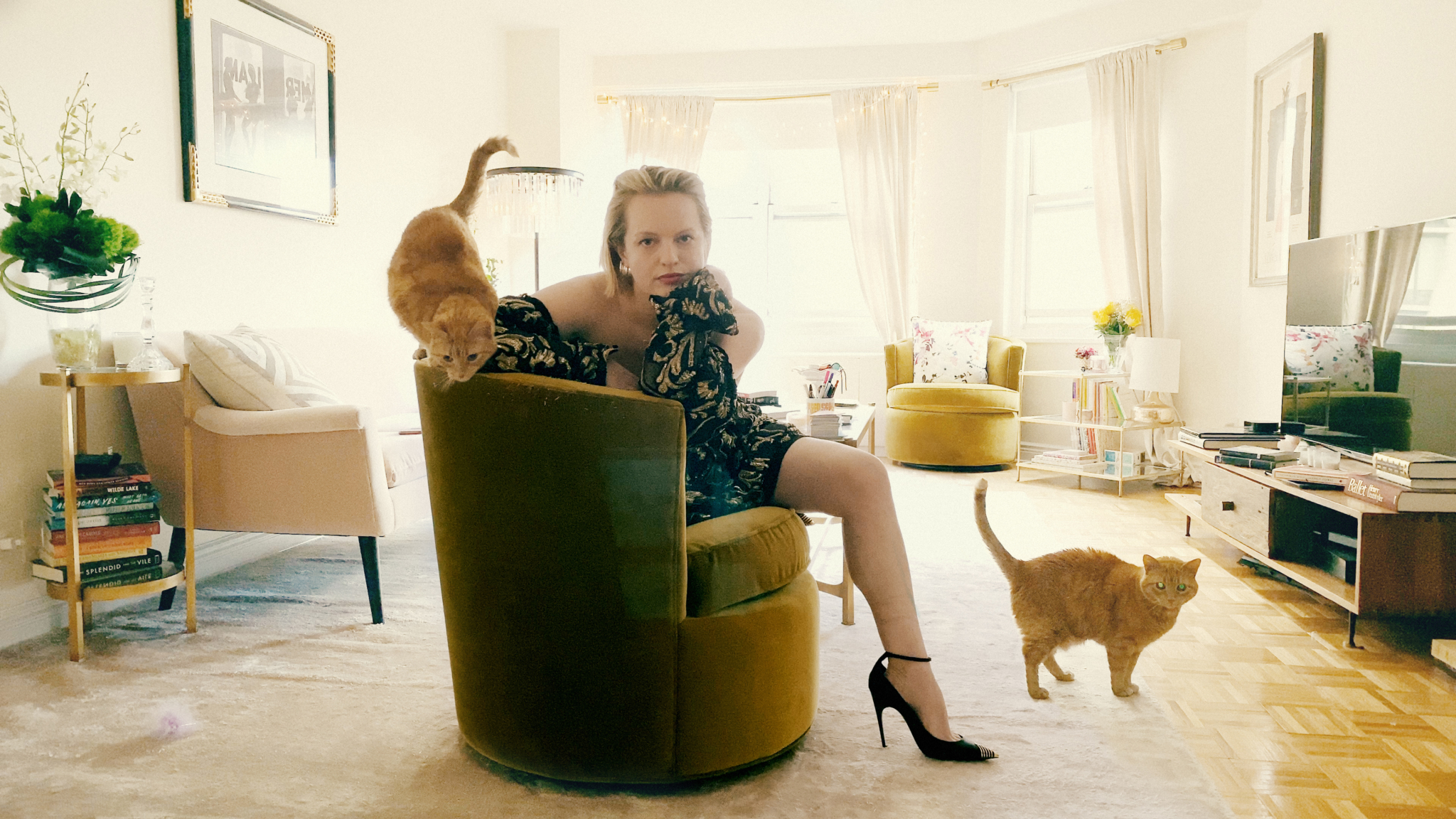 PHOTOS Elisabeth Moss la Dame Chat!