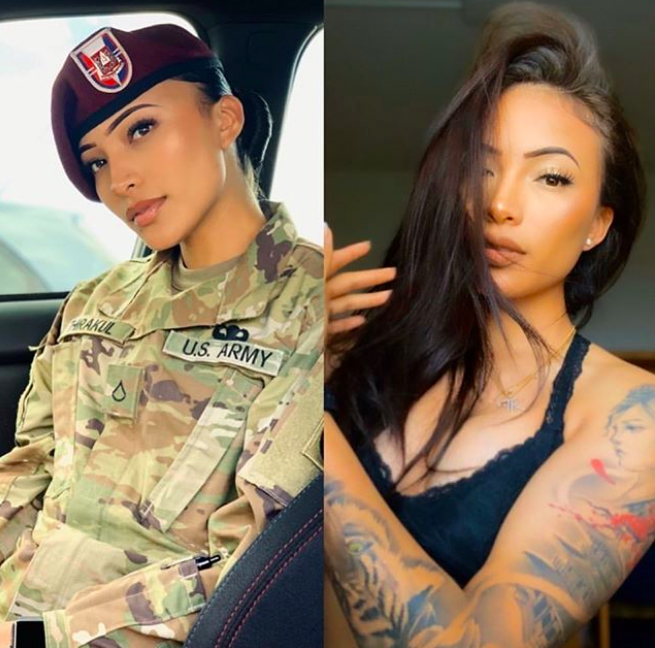Fotos n°10 : Chicas militares calientes dentro y fuera del uniforme!