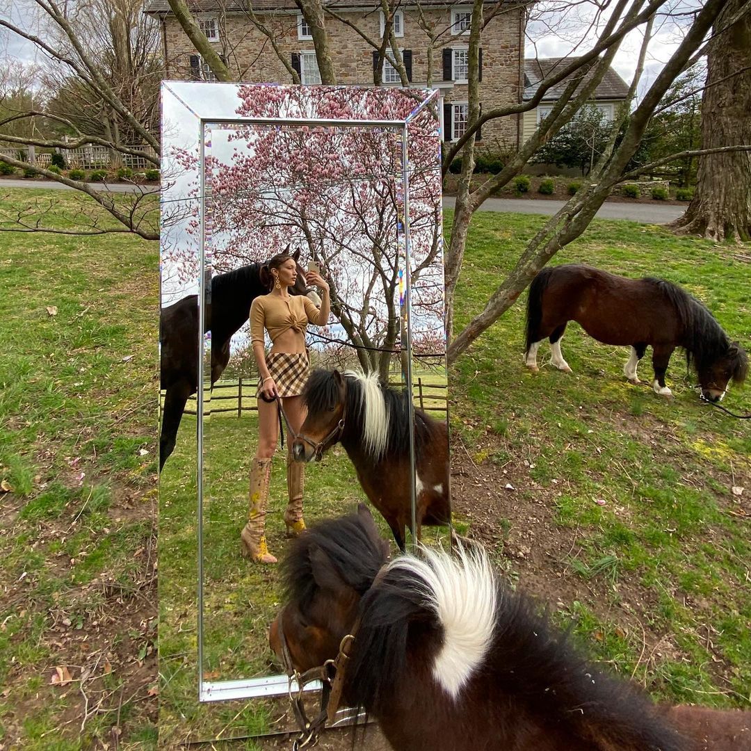 Photo n°4 : Bella Hadid?s Horse Girl Selfies!