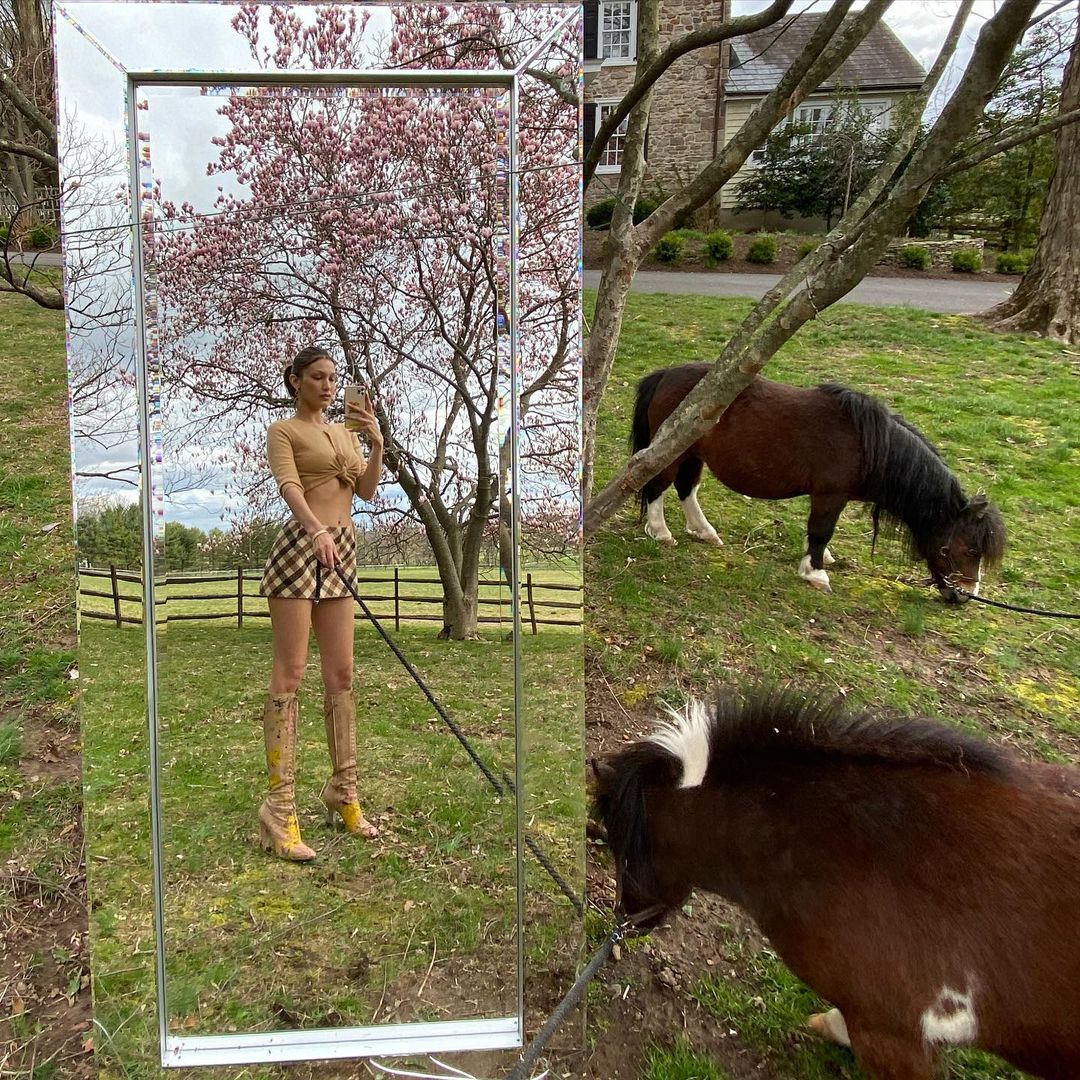 Photo n°3 : Bella Hadid?s Horse Girl Selfies!