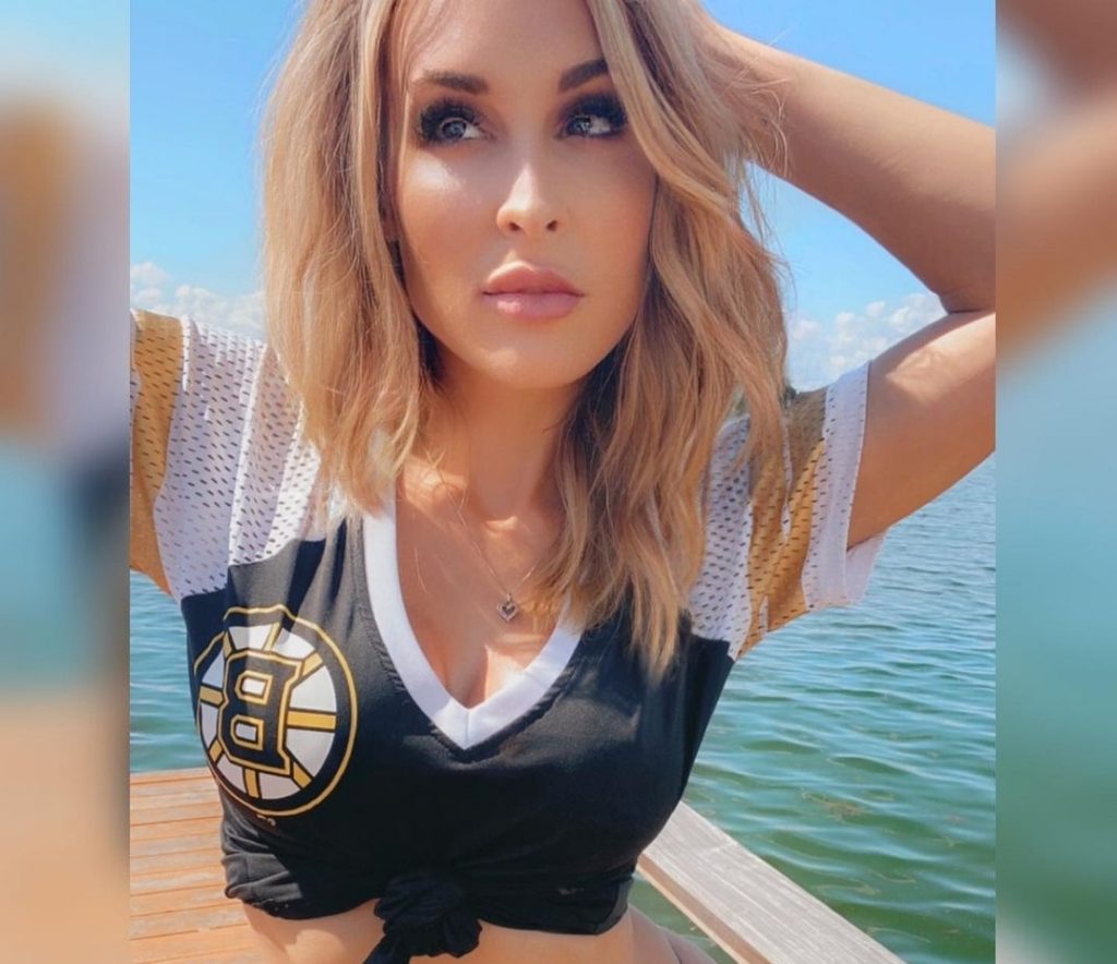 Allie Rae Showed the Bruins Some Love in Tiny Bikini Bottoms!