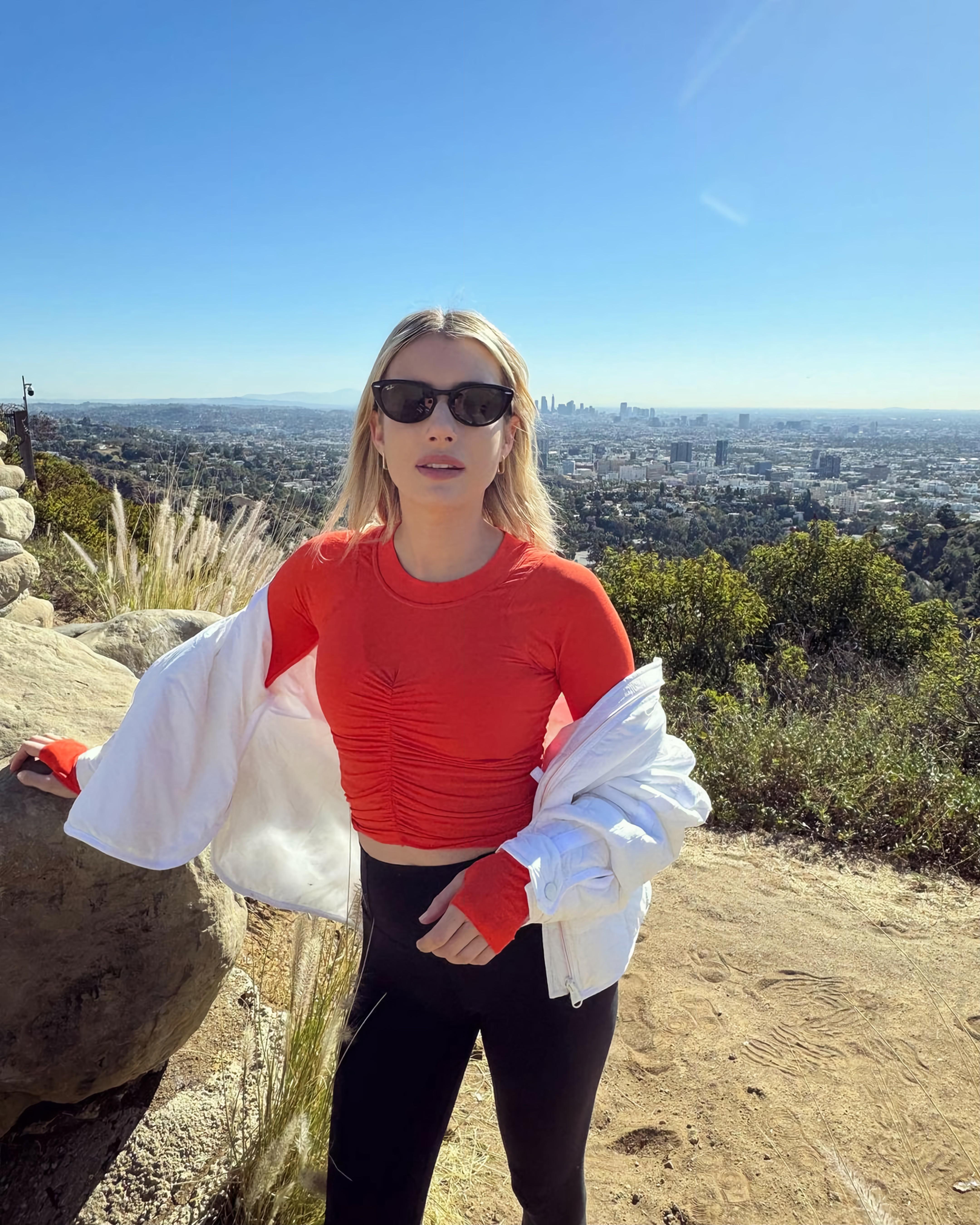 Emma Roberts Takes a Hike!